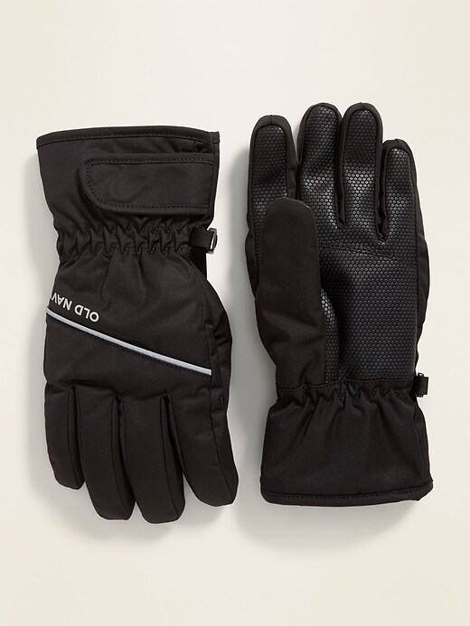 View large product image 1 of 1. Water-Resistant Nylon Snow Gloves for Boys
