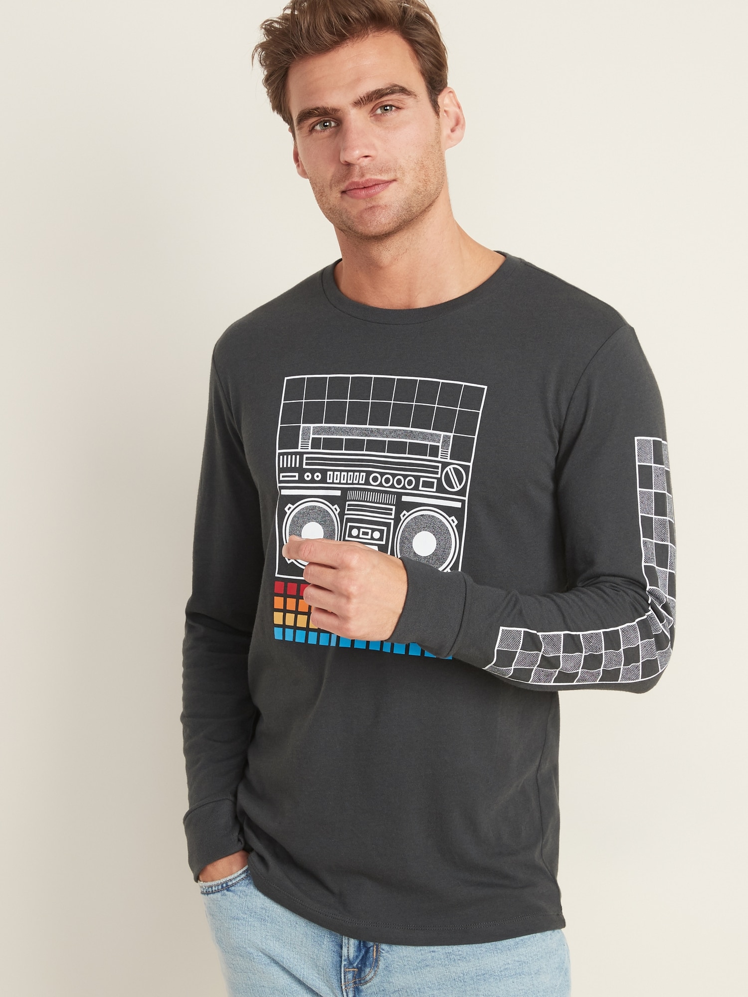 Graphic Long Sleeve Tee For Men Old Navy