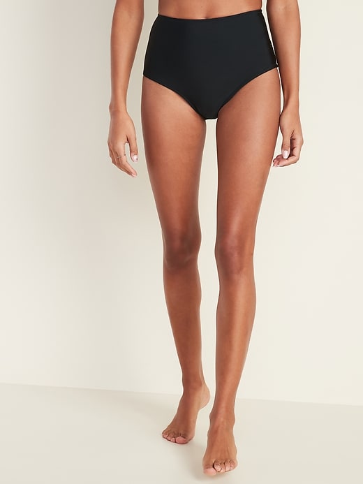 View large product image 1 of 1. High-Waisted Swim Bottoms