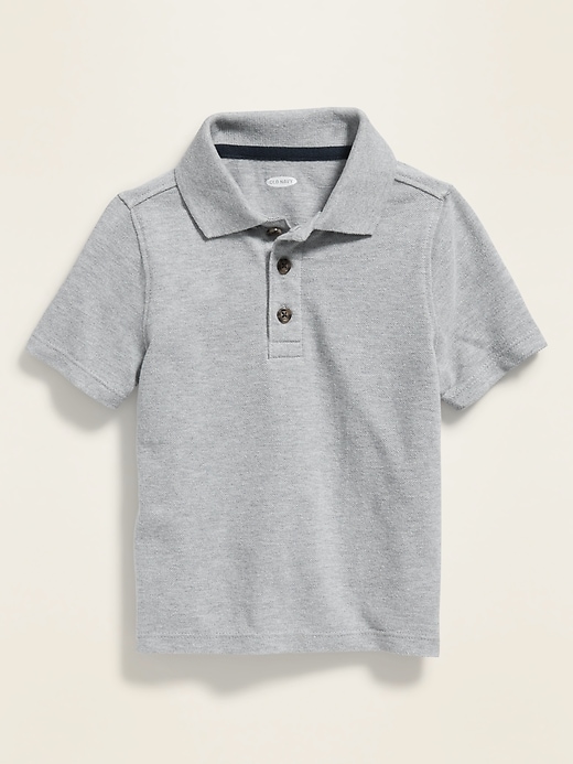 View large product image 1 of 1. Pique Uniform Polo for Toddler Boys