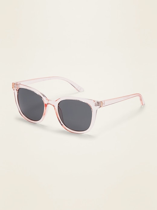 View large product image 1 of 1. Retro Thick-Frame Sunglasses For Women