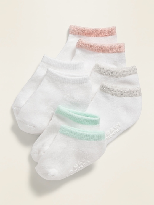View large product image 1 of 1. Unisex Ankle Socks 4-Pack For Toddler & Baby