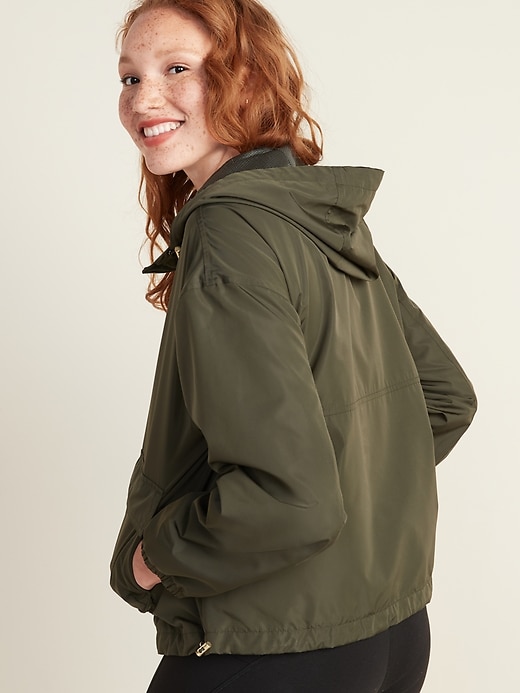 Image number 2 showing, Go-H20 Water-Resistant Hooded Utility Jacket