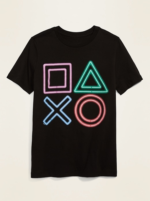 View large product image 1 of 1. Gender-Neutral Sony Playstation&#153 Game Controller Graphic Tee For Kids