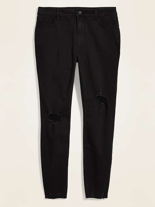 Image number 5 showing, High-Waisted Secret-Smooth Pockets Plus-Size Rockstar Super Skinny Jeans