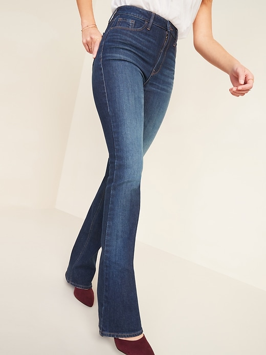 Image number 1 showing, Extra High-Waisted Flare Jeans for Women