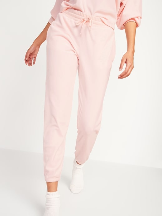 View large product image 1 of 2. Cozy Velour Jogger Lounge Sweatpants