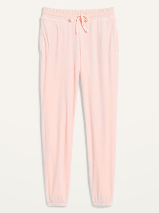 View large product image 2 of 2. Cozy Velour Jogger Lounge Sweatpants