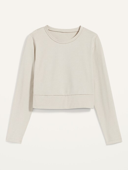 Image number 4 showing, CozeCore Long-Sleeve Crop Tee
