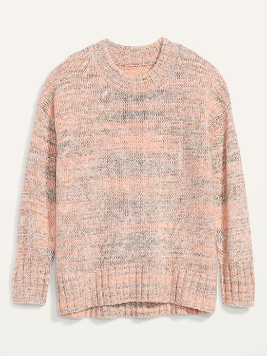 View large product image 1 of 1. Oversized Cozy Space-Dye Sweater