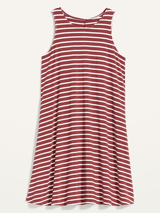 Image number 4 showing, Striped Jersey-Knit Sleeveless Swing Dress