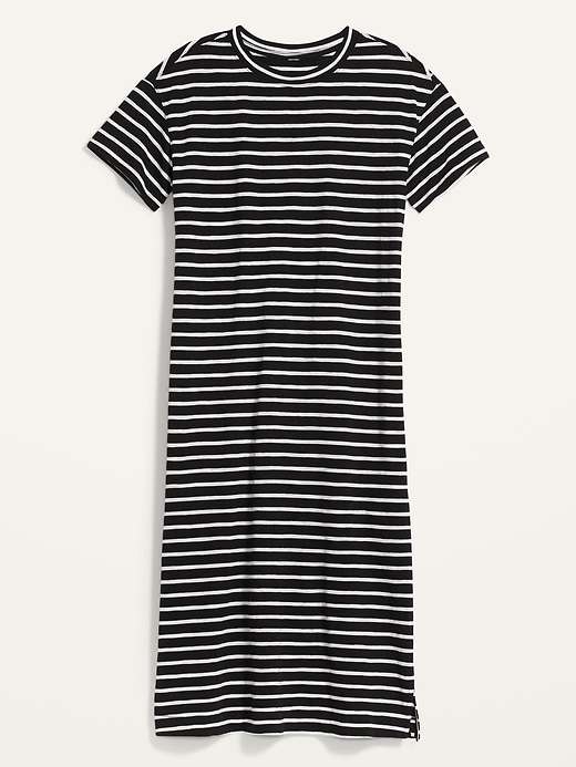 Image number 4 showing, Vintage Striped Midi Shift Dress
