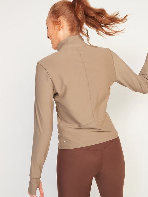 Image number 2 showing, PowerSoft Cropped Zip-Front Jacket