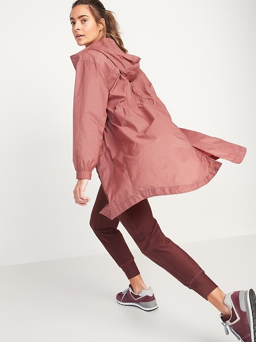 Image number 2 showing, Go-H20 Water-Repellent Hooded Rain Jacket