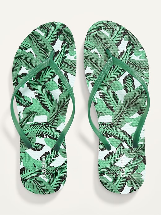 View large product image 1 of 1. Patterned Flip-Flops For Women