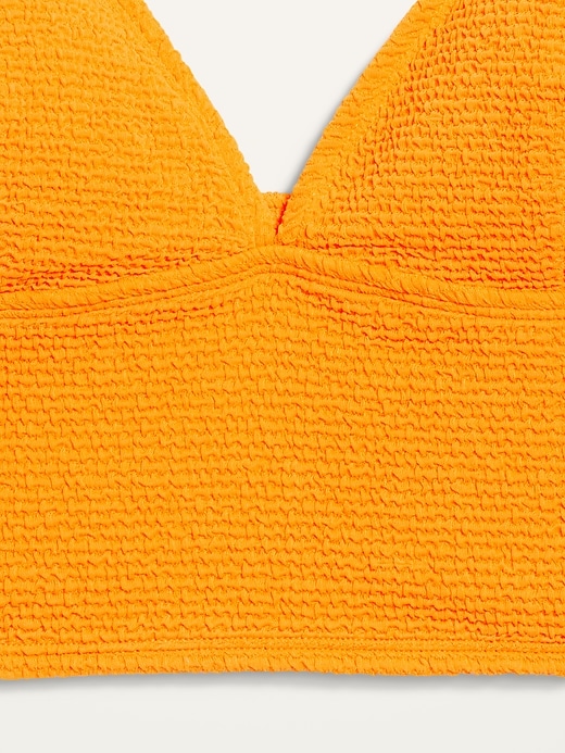 Image number 4 showing, V-Neck Textured Cropped Tankini Swim Top