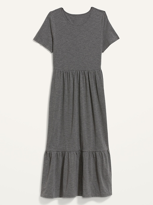 Image number 4 showing, Fit & Flare Short-Sleeve Tiered Midi Dress