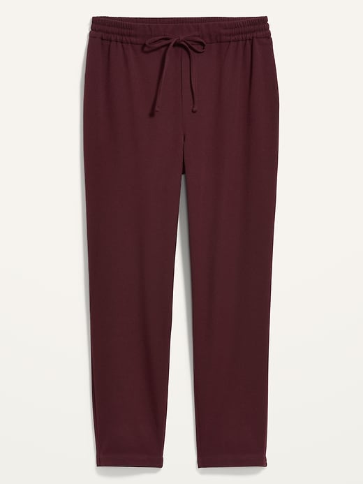 Image number 4 showing, High-Waisted Brushed-Twill Ankle Pants