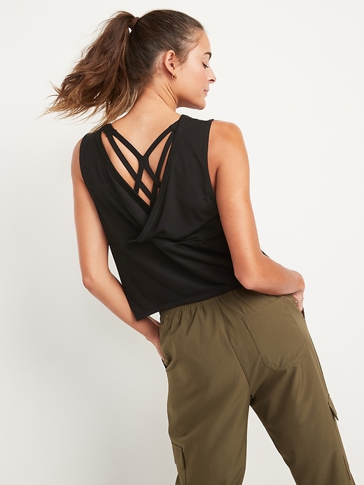Image number 6 showing, UltraLite Cross-Back Sleeveless Top