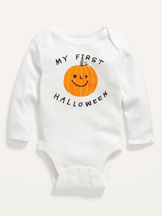 View large product image 1 of 1. Unisex Long-Sleeve Graphic Bodysuit for Baby