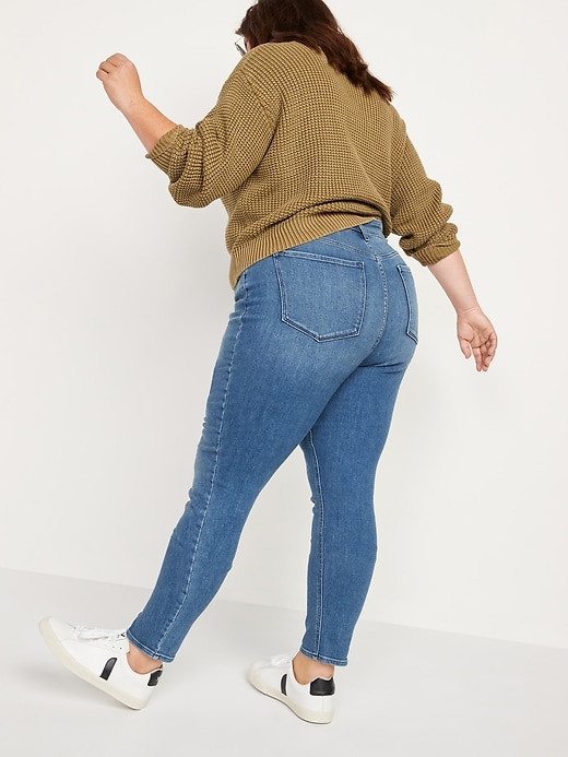 High Waisted Medium Wash Super Skinny Jeans For Women Old Navy