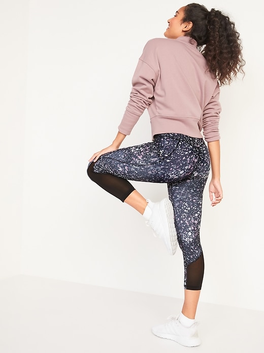 Image number 6 showing, High-Waisted PowerSoft Run Crop Leggings