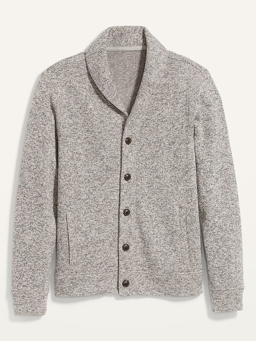 Image number 4 showing, Sweater-Fleece Button-Front Cardigan