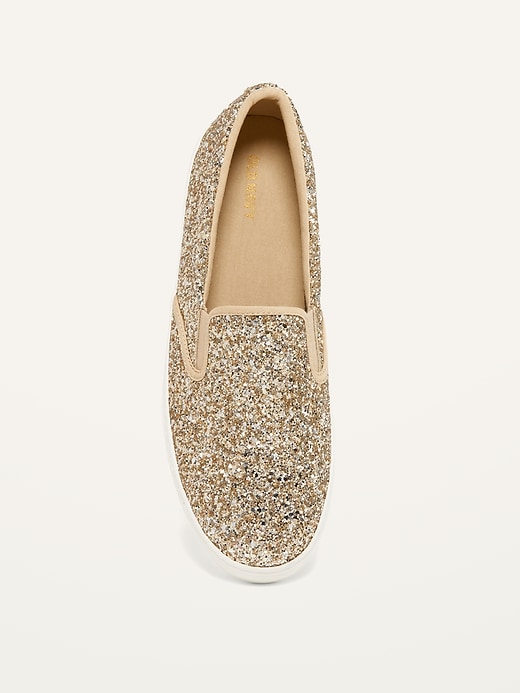 Image number 3 showing, Glitter Slip-On Sneakers