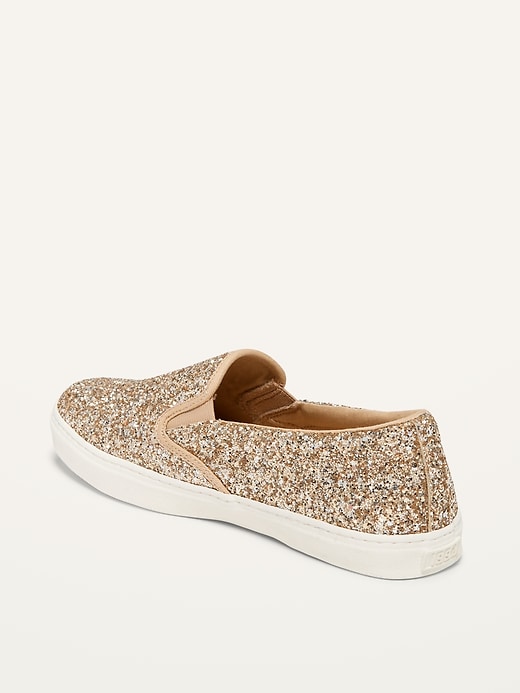 Image number 4 showing, Glitter Slip-On Sneakers