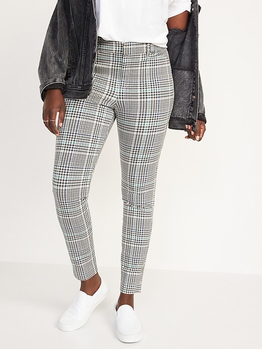 Image number 1 showing, High-Waisted Printed Pixie Skinny Pants for Women