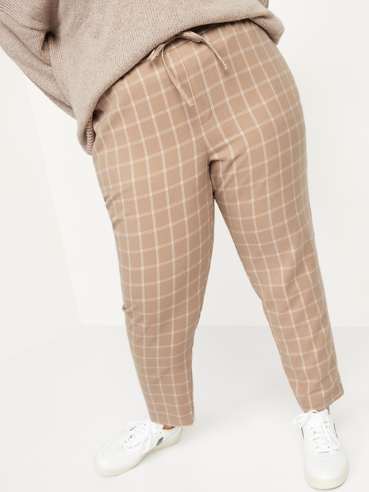 Image number 7 showing, High-Waisted Soft-Brushed Pull-On Ankle Pants