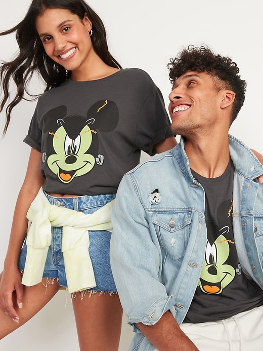 View large product image 1 of 2. Disney&#169 Mickey Mouse Gender-Neutral Matching Halloween T-Shirt for Adults