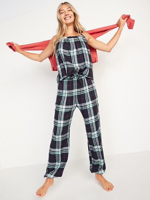 Image number 5 showing, Printed Pajama Cami and Jogger Pants Set