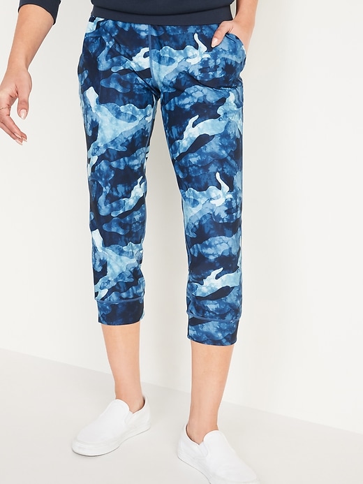 Image number 5 showing, High-Waisted PowerSoft Crop Jogger Pants