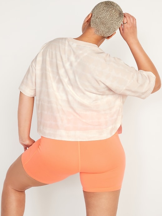Image number 2 showing, Loose Short-Sleeve StretchTech Performance Cropped Top