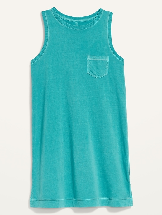 Image number 1 showing, Vintage Specially Dyed Sleeveless Mini T-Shirt Shift Dress