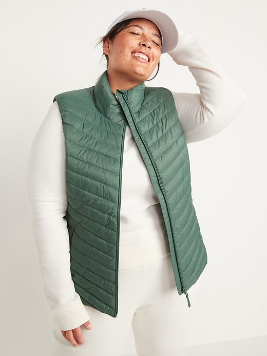 Image number 7 showing, Water-Resistant Narrow-Channel Puffer Vest