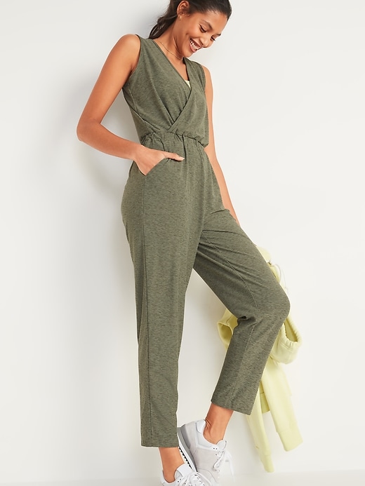 Image number 5 showing, Breathe ON Cross-Front Sleeveless Jumpsuit