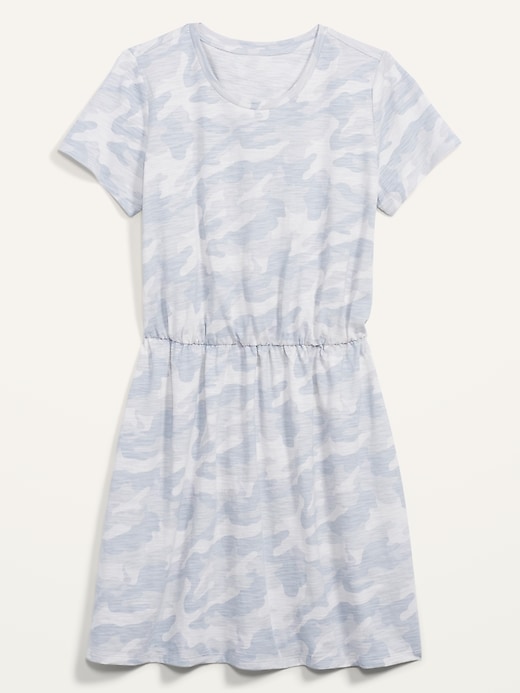 Image number 3 showing, Waist-Defined Slub-Knit Mini T-Shirt Dress
