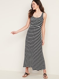 View large product image 3 of 3. Scoop-Neck Fit & Flare Maxi Dress