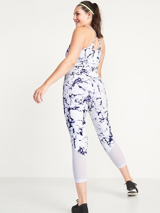 Image number 2 showing, High-Waisted PowerSoft Run Crop Leggings