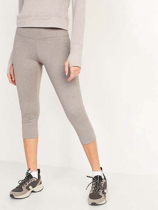 Image number 5 showing, High-Waisted CozeCore Side-Pocket Crop Leggings