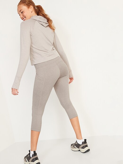 Image number 6 showing, High-Waisted CozeCore Side-Pocket Crop Leggings