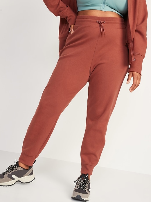 Image number 1 showing, High-Waisted Dynamic Fleece Jogger Sweatpants