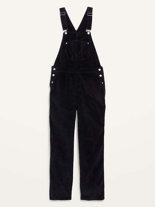 Image number 4 showing, Slouchy Straight Button-Fly Corduroy Workwear Overalls