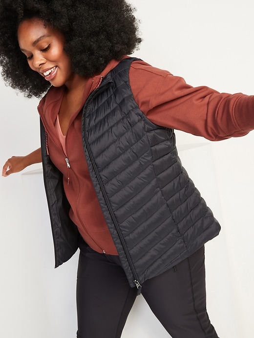 Image number 1 showing, Water-Resistant Narrow-Channel Puffer Vest