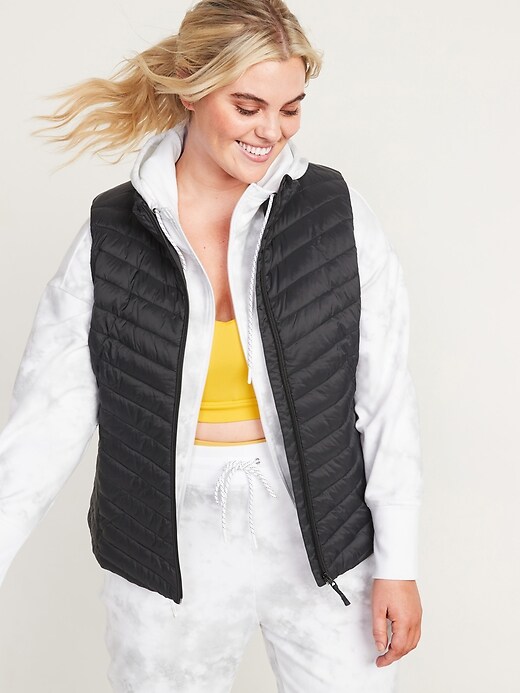 Image number 7 showing, Water-Resistant Narrow-Channel Puffer Vest
