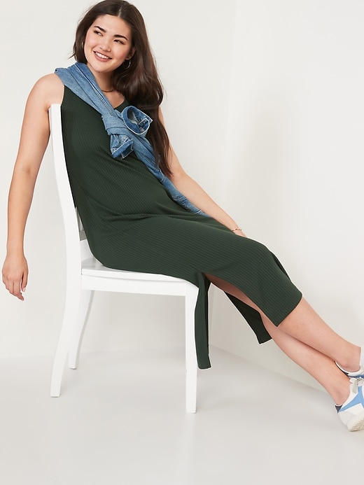 Image number 3 showing, Ribbed Maxi Dress
