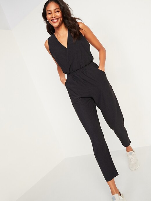 Image number 4 showing, Breathe ON Cross-Front Sleeveless Jumpsuit
