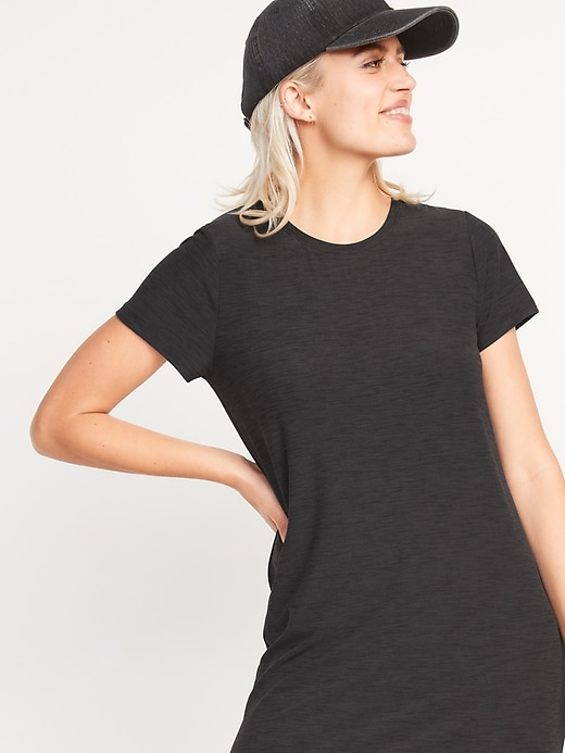 Image number 2 showing, Short-Sleeve Breathe ON Maxi T-Shirt Shift Dress